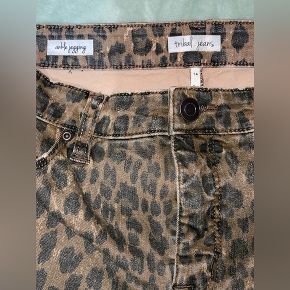 Tribal Brown and Black Jeans - Picture 2 of 3